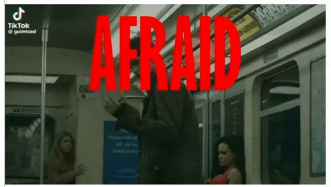 Reference frame combining cinematic footage with an oversized red headline