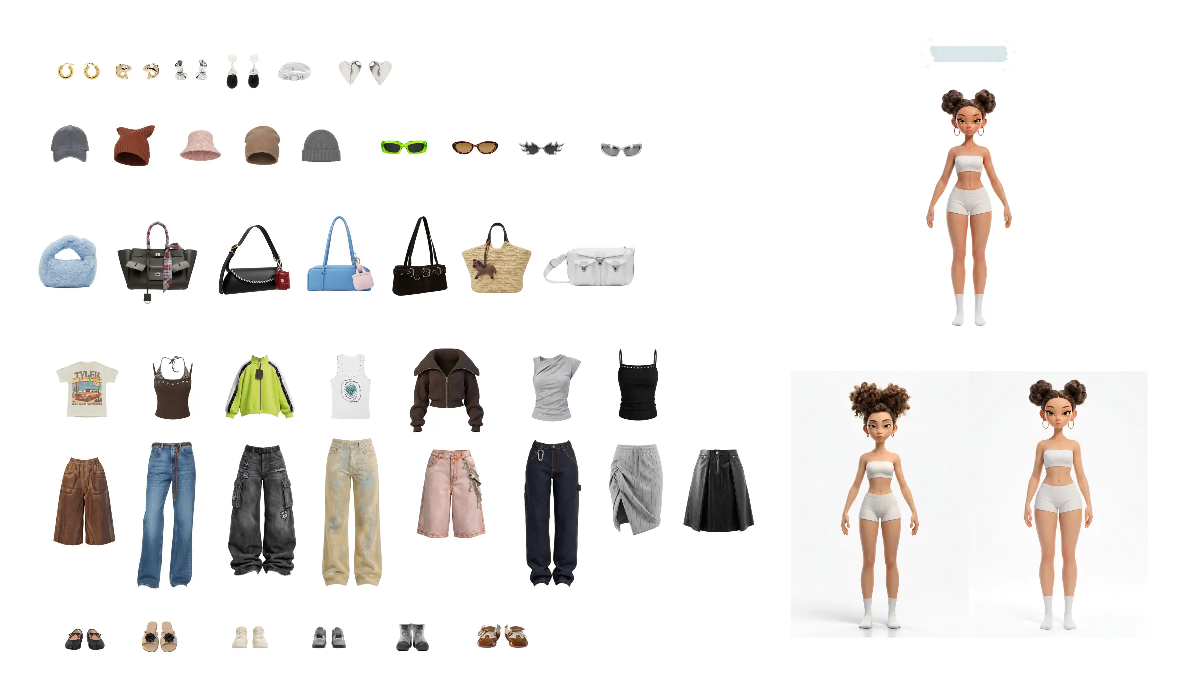 Outfit Builder modular character and wardrobe asset system